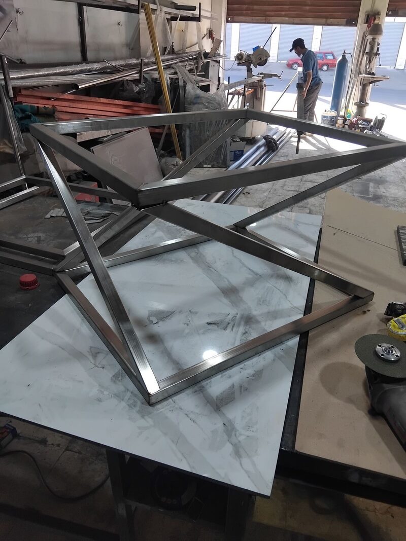 Khung chân bàn trà inox - ảnh 8